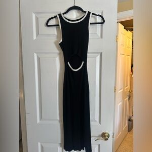 Amazon Black and White Midi Dress